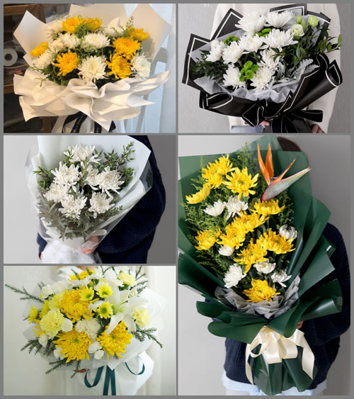 山西运城永济市栲栳镇小鸳鸯村白事花束代送